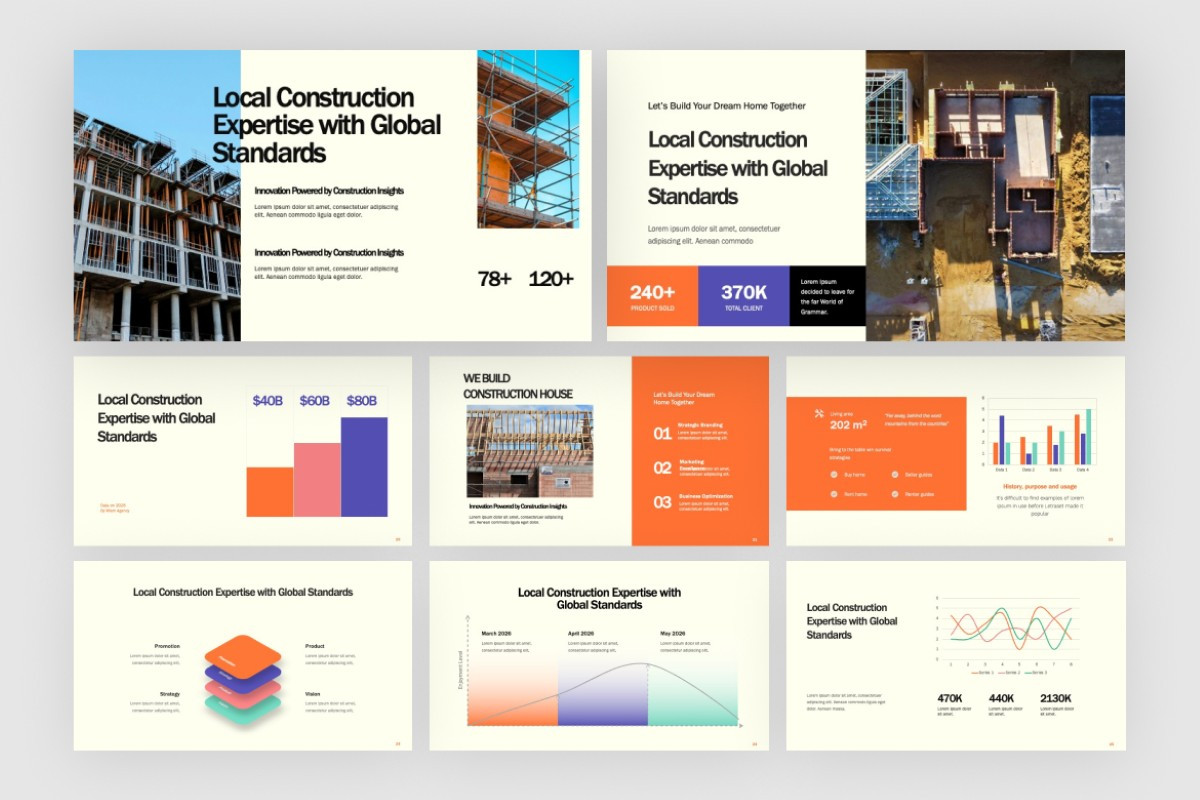 Construction House PowerPoint Template | Nulivo Market