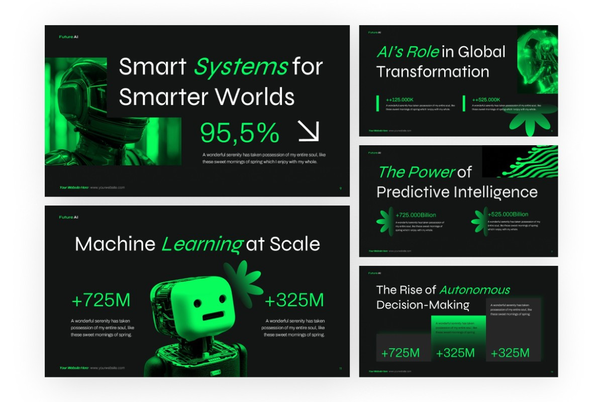 Future Focus AI PowerPoint Template | Nulivo Market