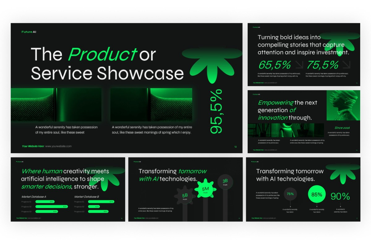 Future Focus AI PowerPoint Template | Nulivo Market