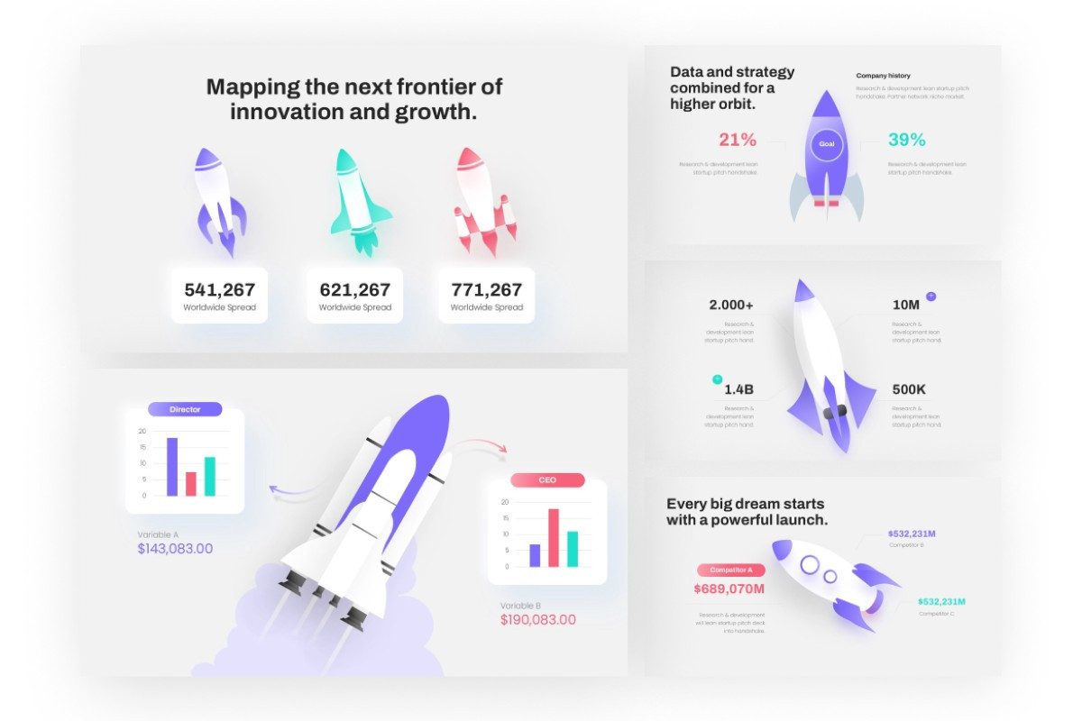 Rocket Infographic PowerPoint Template | Nulivo Market