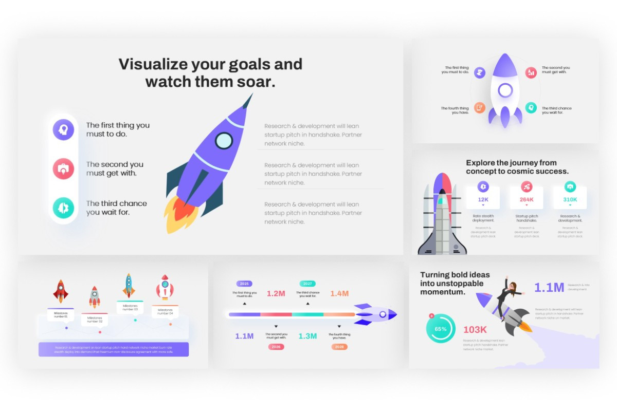Rocket Infographic PowerPoint Template | Nulivo Market