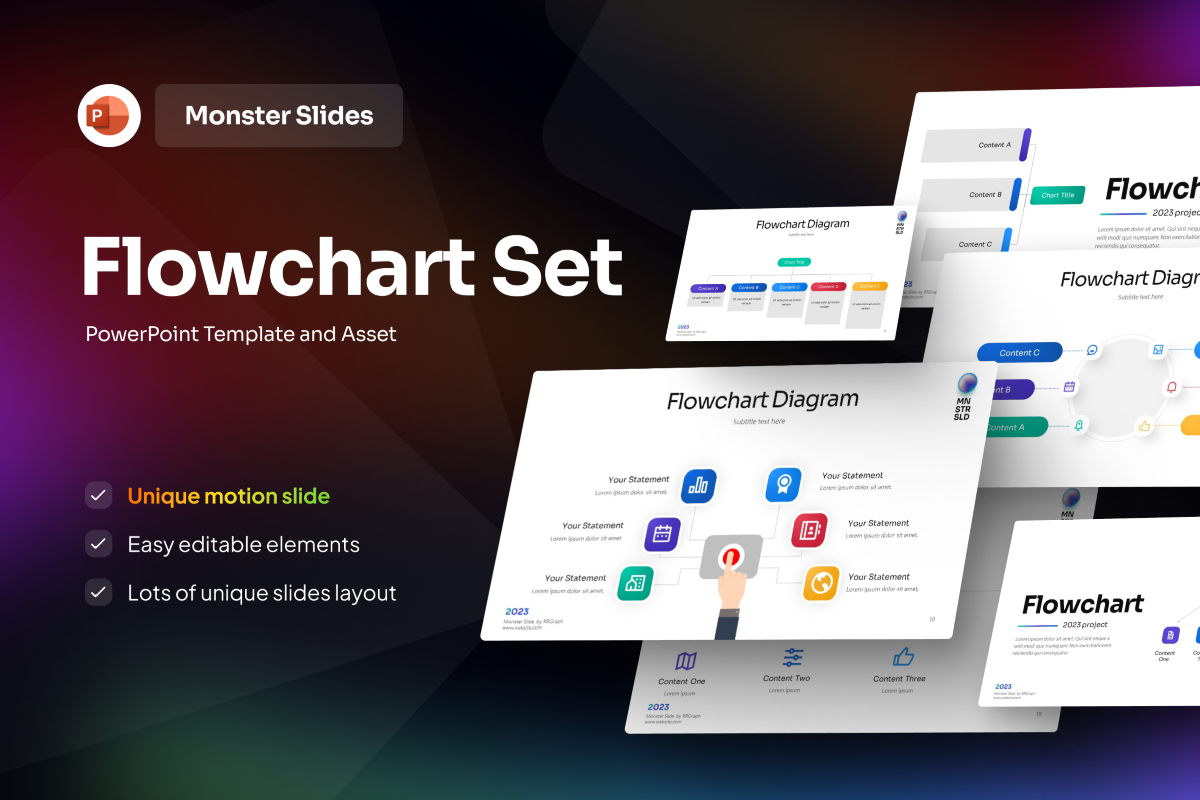 Monster Slides Flowchart Set | Nulivo Market