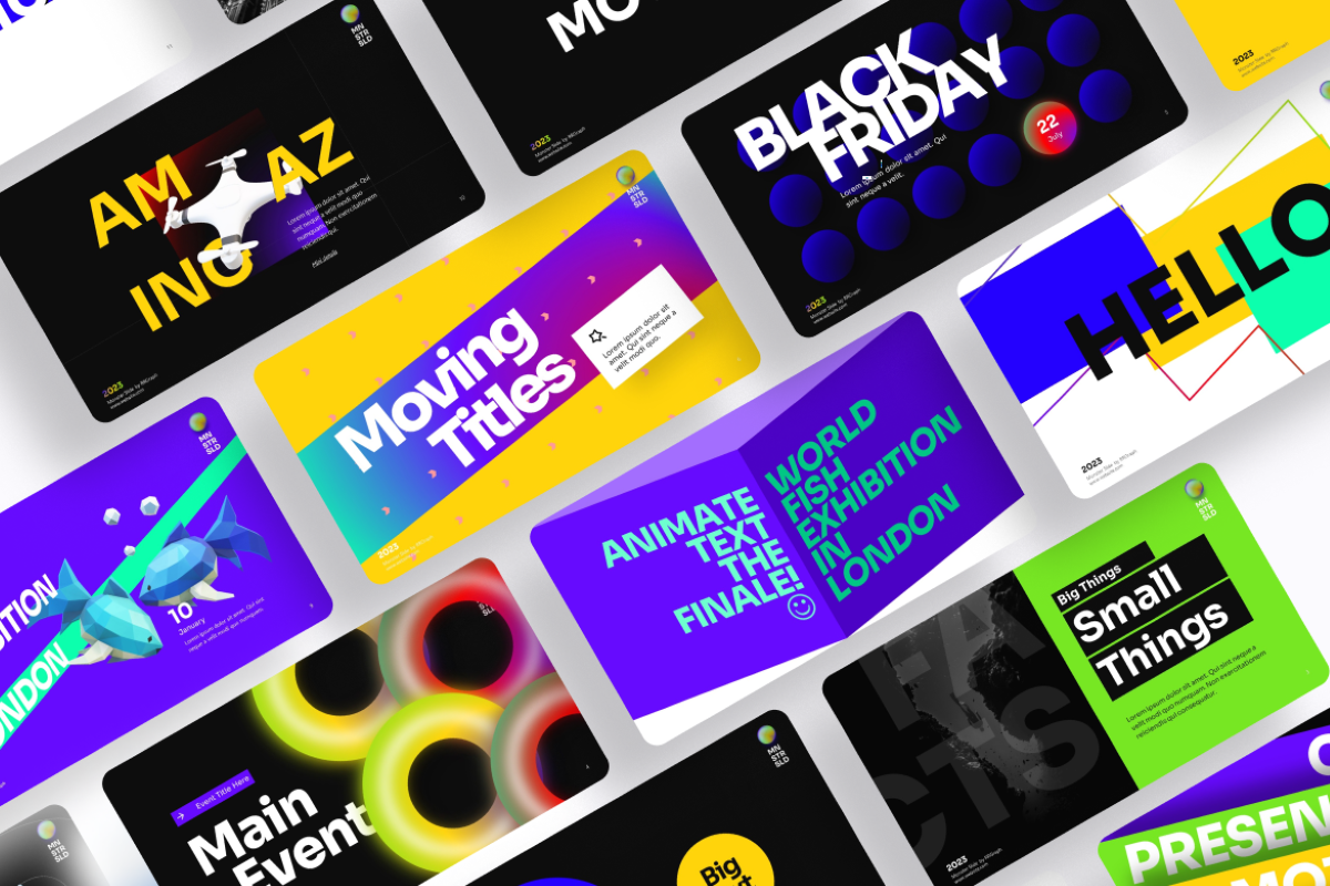 Monster Slides Animated Text Section | Nulivo Market