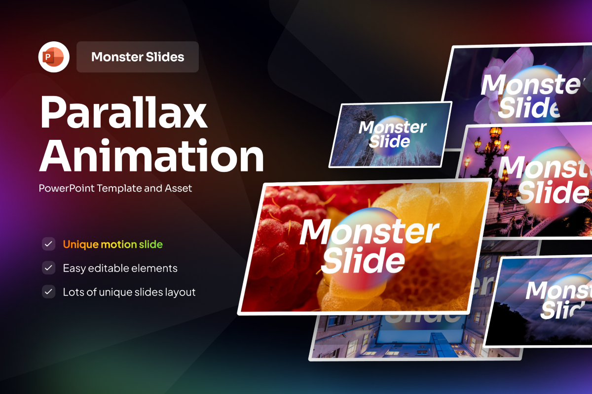 Monster Slides Parallax Animation | Nulivo Market