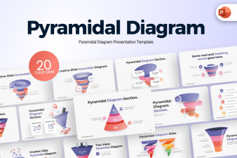 Pyramidal Diagram PowerPoint Template | Nulivo Market