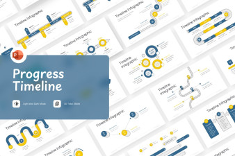 Progress Timeline PowerPoint Template | Nulivo Market