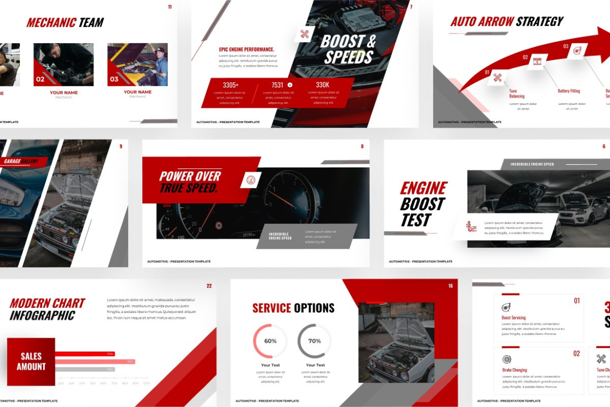 Automotive Car PowerPoint Template | Nulivo Market