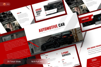 Automotive Car PowerPoint Template | Nulivo Market