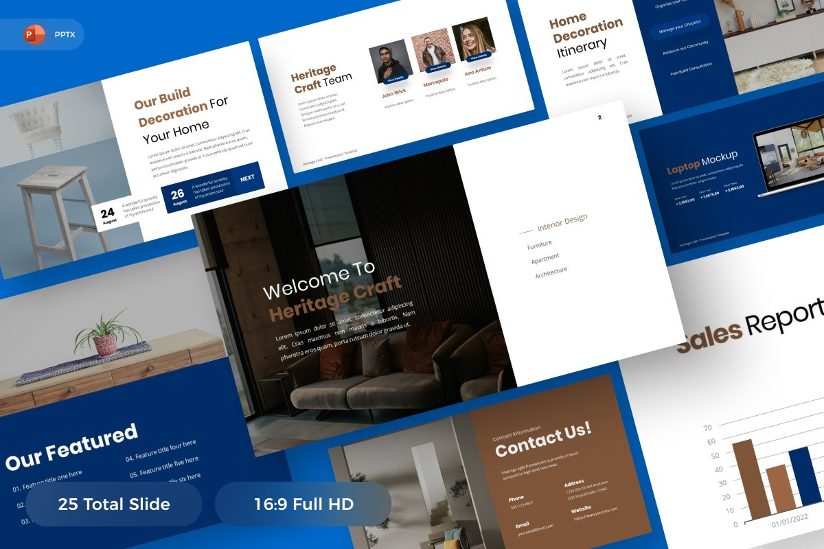 Heritage Craft PowerPoint Template | Nulivo Market