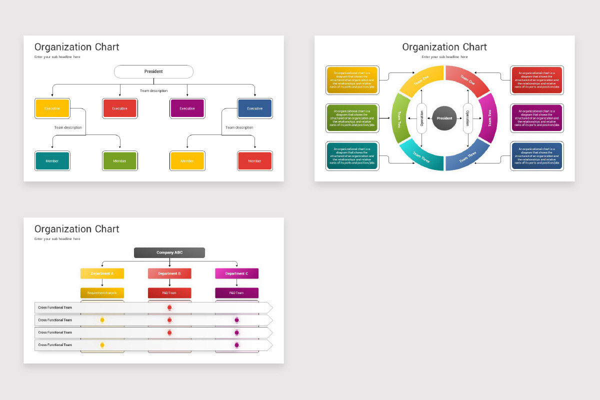 Organization Chart Keynote Template | Nulivo Market