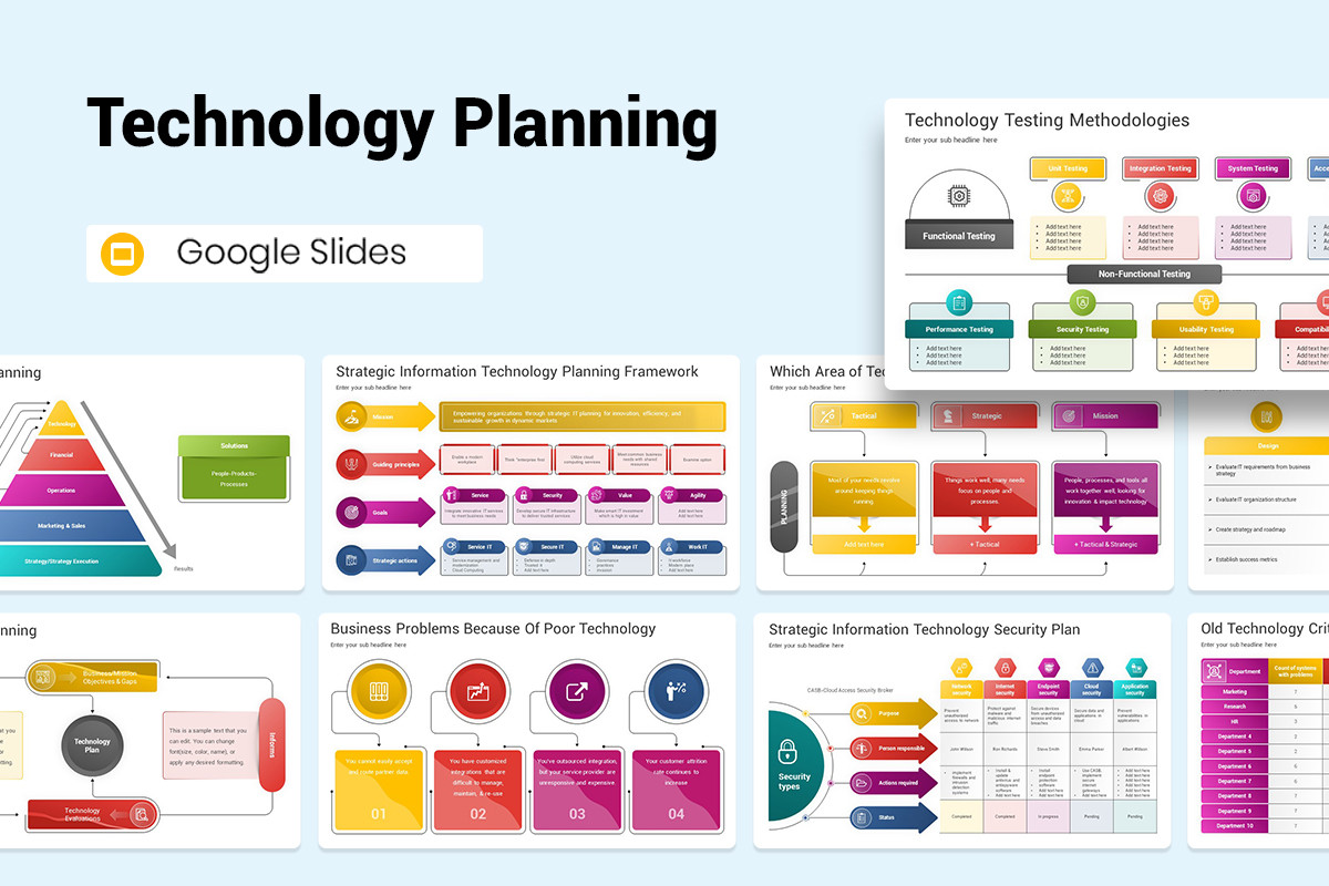Technology Planning Google Slides Template | Nulivo Market