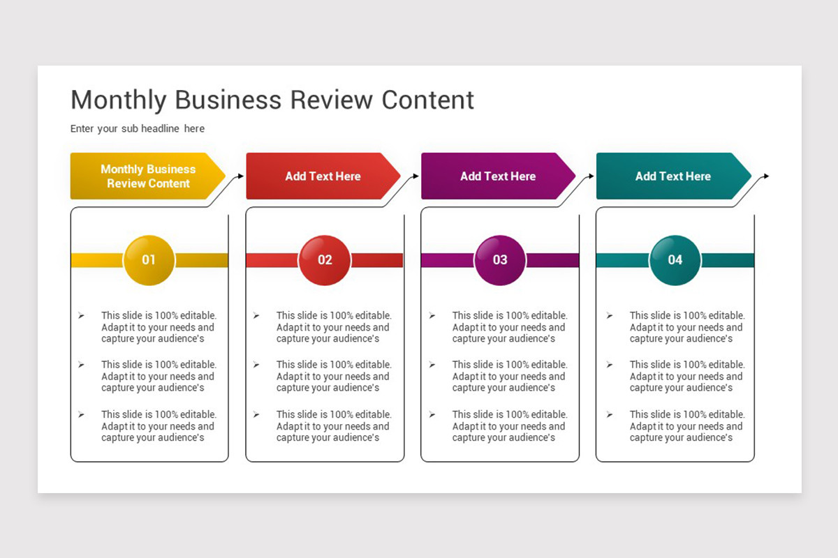 Monthly Business Review PowerPoint Template | Nulivo Market