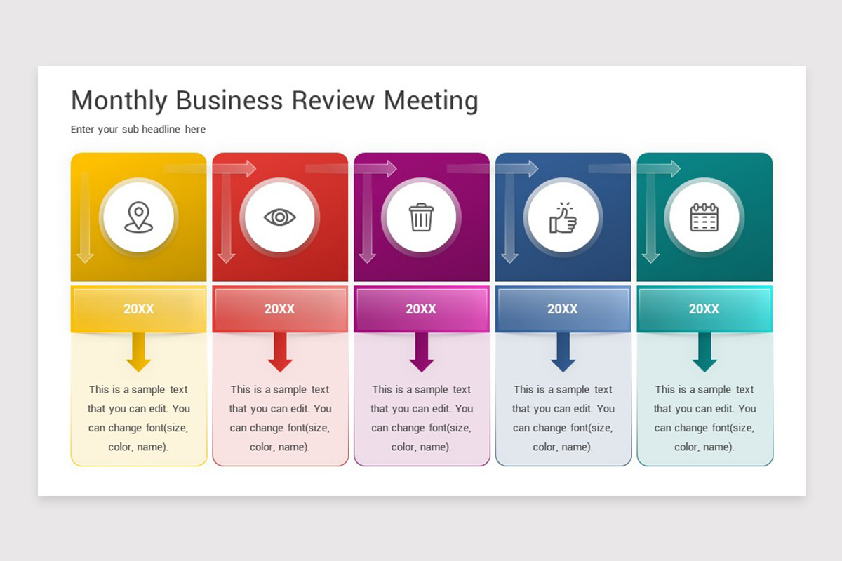 Monthly Business Review PowerPoint Template | Nulivo Market