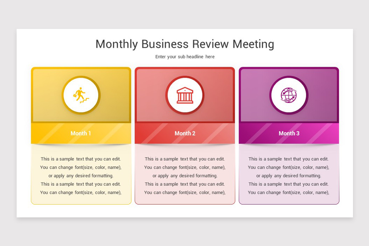 Monthly Business Review PowerPoint Template | Nulivo Market