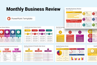 Monthly Business Review PowerPoint Template