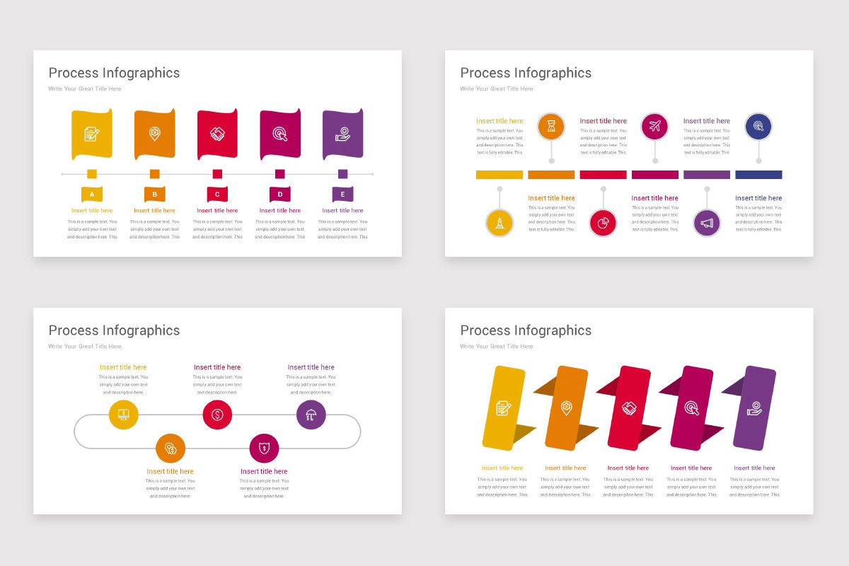 Process Infographics Keynote Template | Nulivo Market