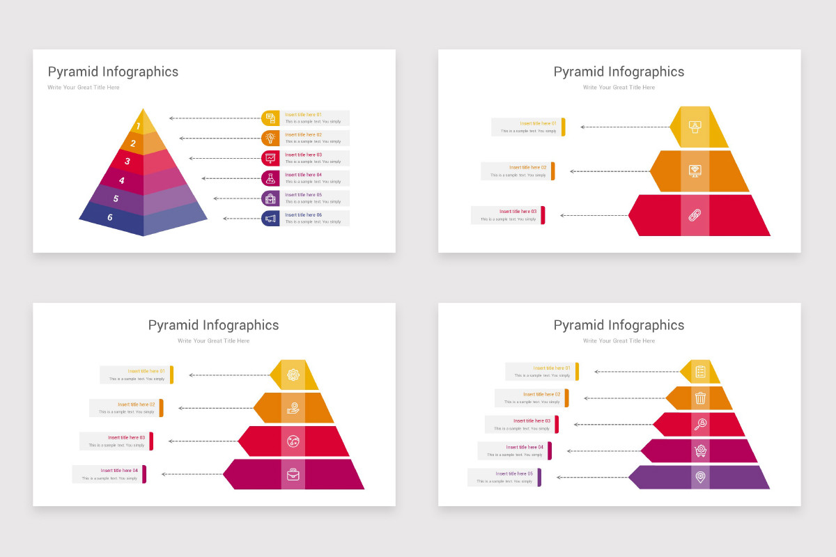 Pyramid Infographics Keynote Template | Nulivo Market