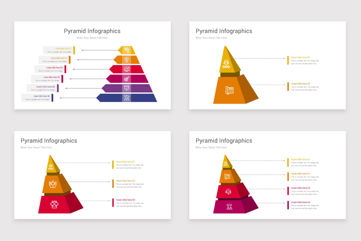 Pyramid Infographics Keynote Template | Nulivo Market