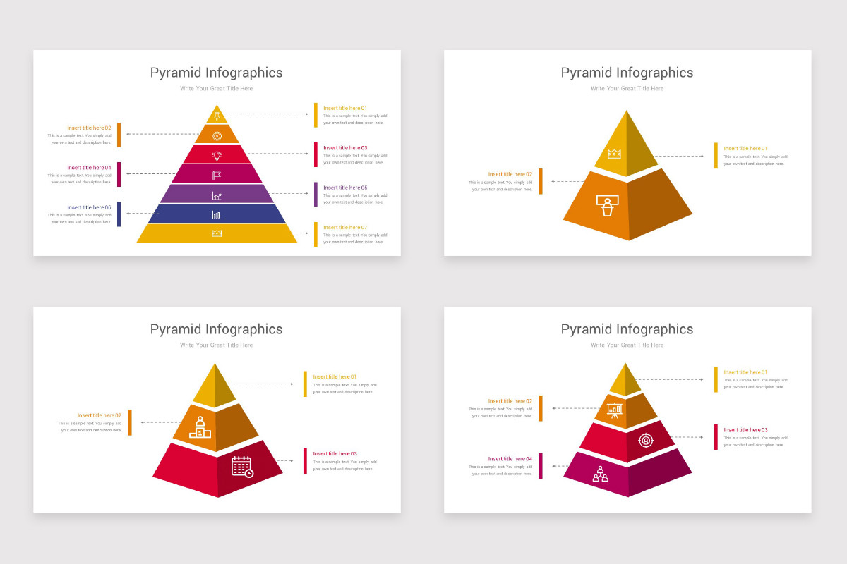 Pyramid Infographics Keynote Template | Nulivo Market
