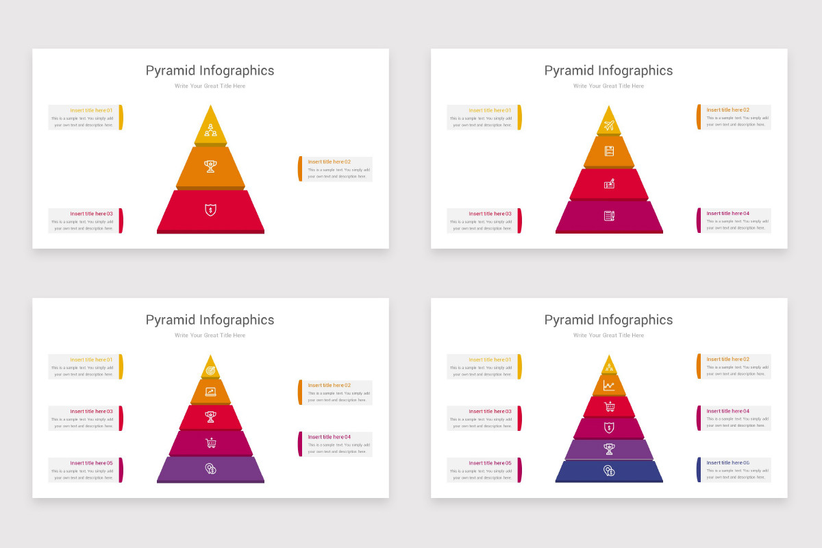 Pyramid Infographics Keynote Template | Nulivo Market