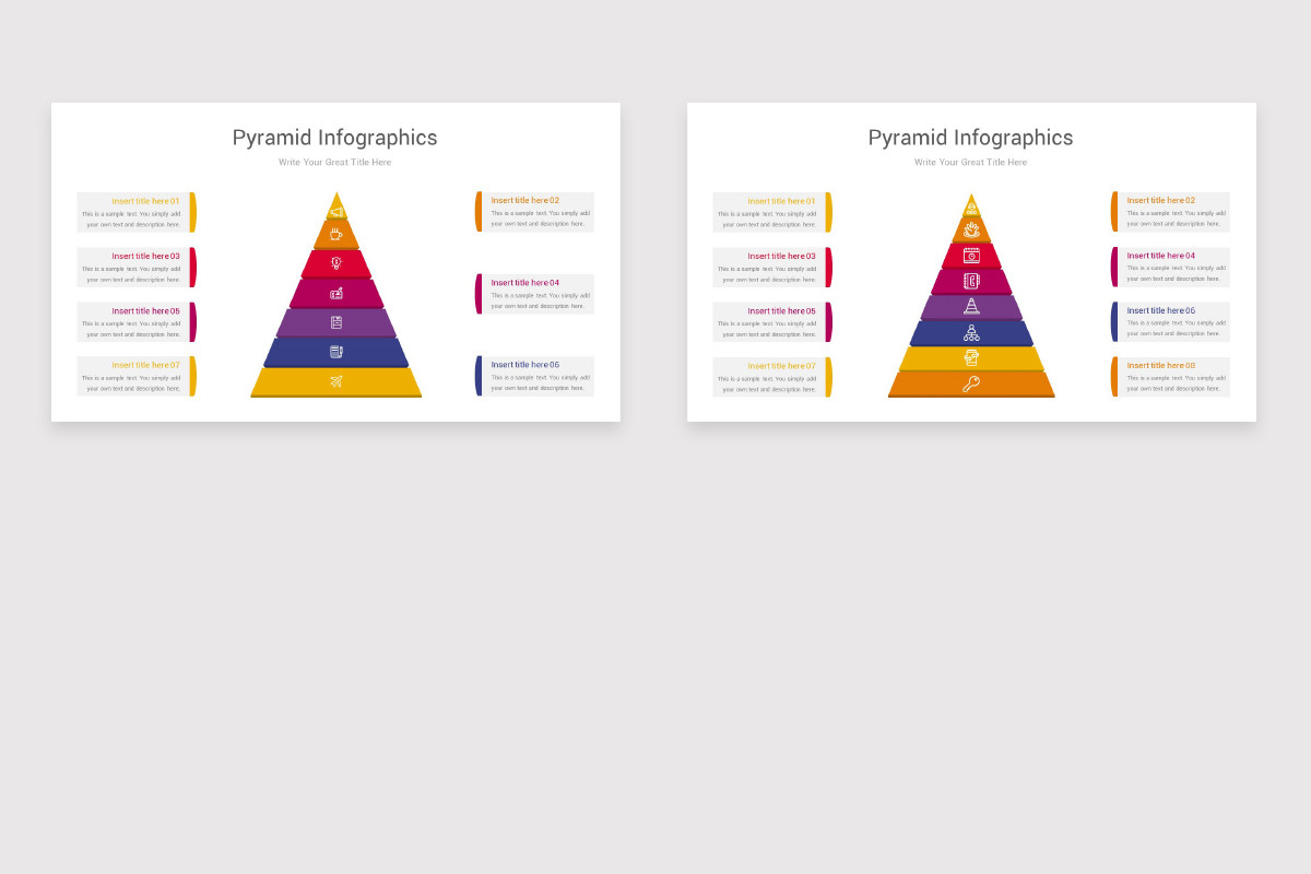 Pyramid Infographics Keynote Template | Nulivo Market