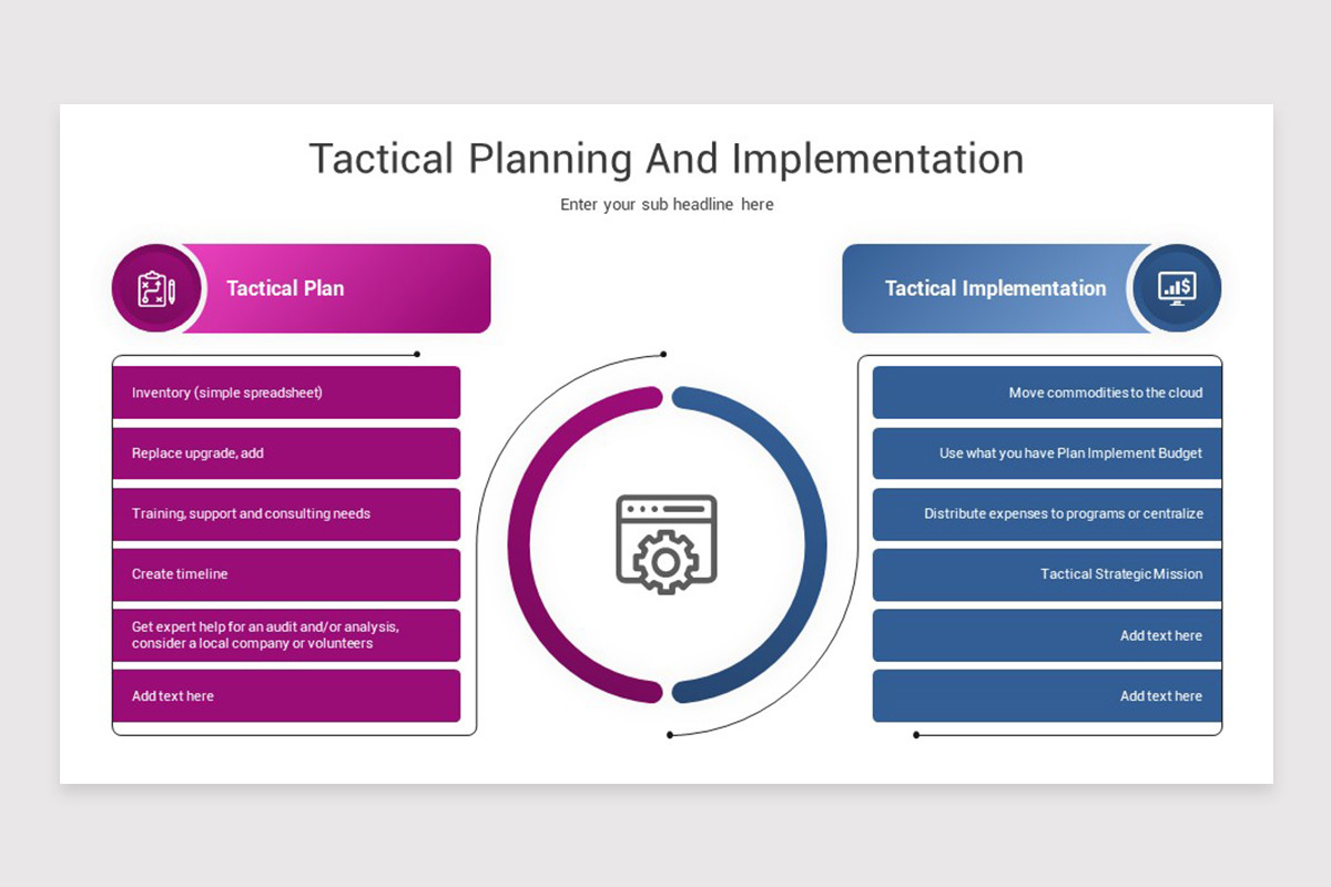 Tactical Planning PowerPoint Template | Nulivo Market