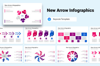 New Arrow Infographics Keynote Template