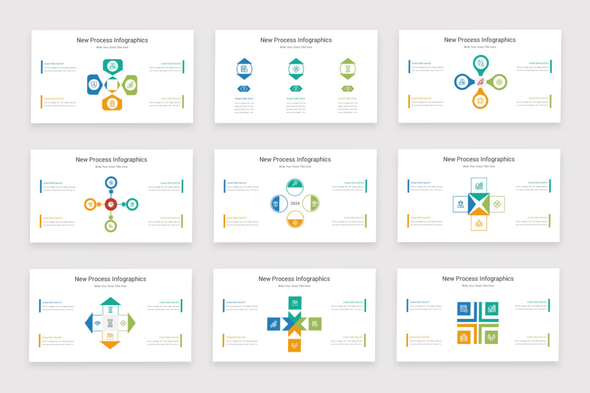 New Process Picture New Process Infographics Keynote Template | Nulivo Market