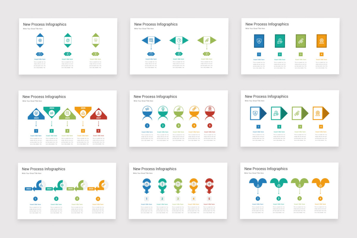 New Process Feature New Process Infographics Keynote Template | Nulivo Market