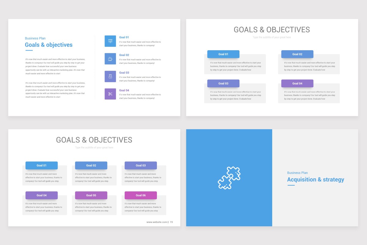 Business Plan Powerpoint Template Nulivo Market