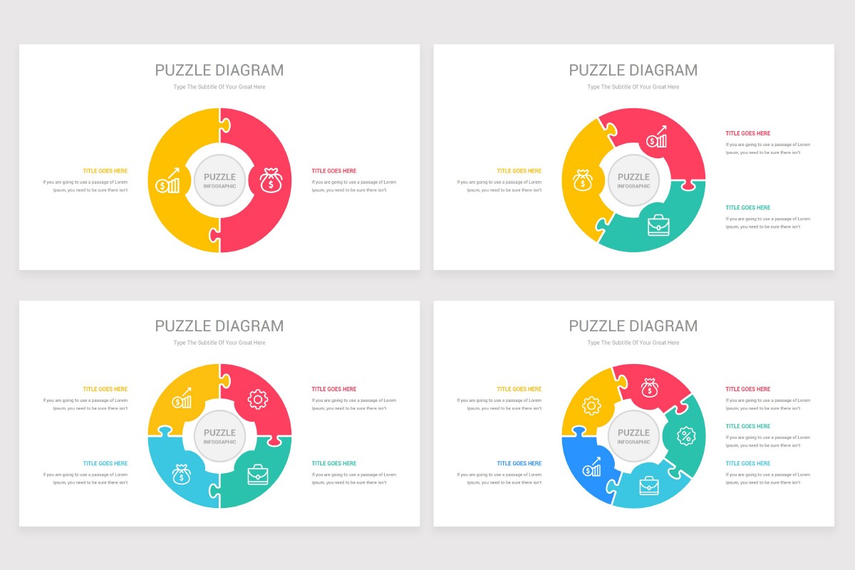 Circle Puzzle Infographics Google Slides Template Nulivo Market