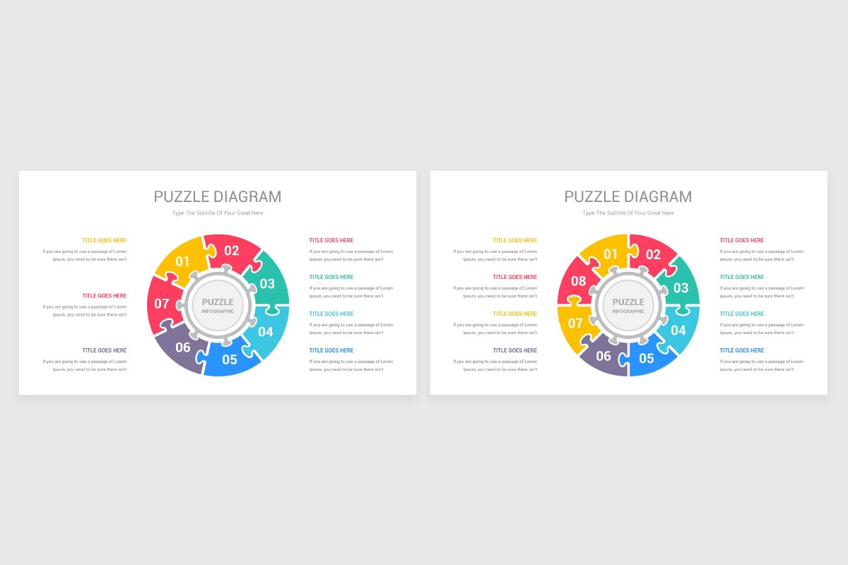 Circle Puzzle Infographics Google Slides Template Nulivo Market