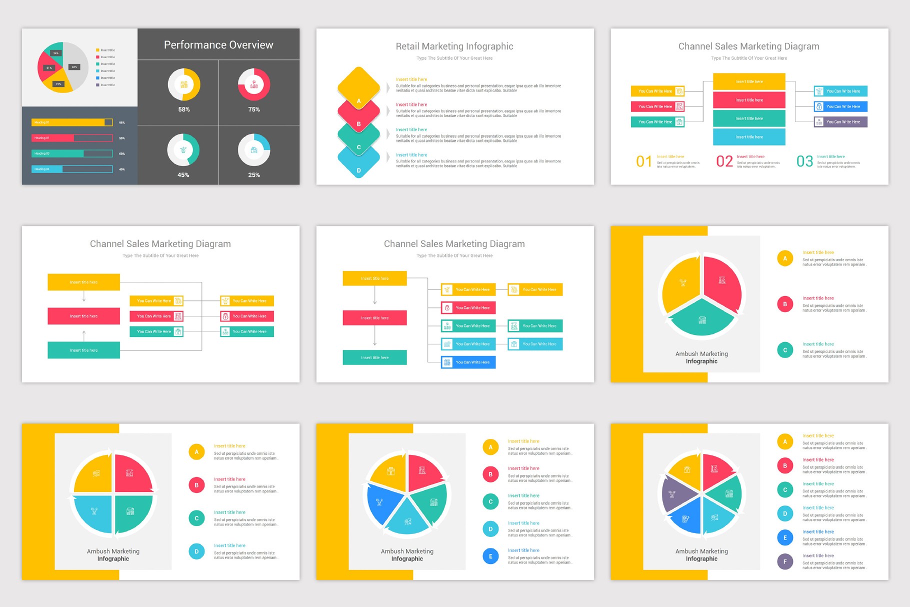Marketing Diagrams Google Slides Template Nulivo Market
