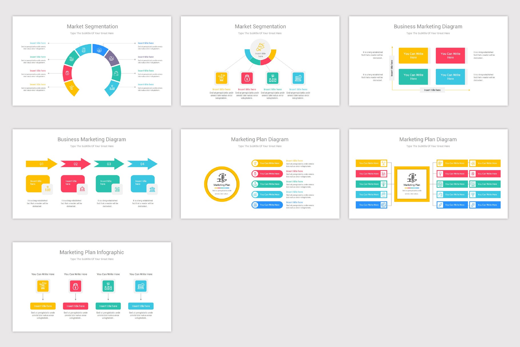 Marketing Diagrams Google Slides Template Nulivo Market