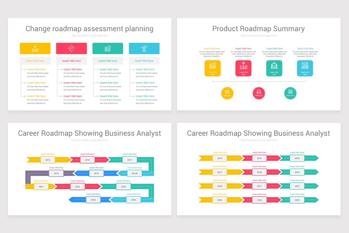 Product Roadmap Google Slides Template Nulivo Market