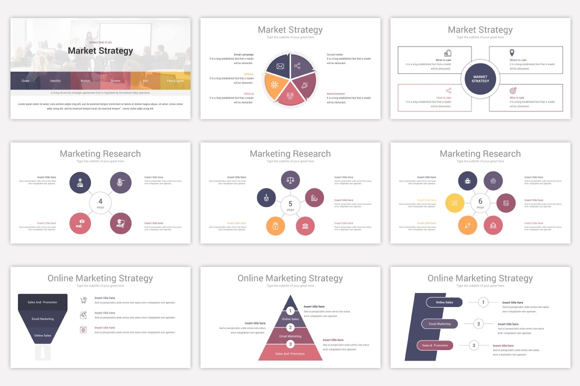 Marketing Plan PowerPoint Template | Nulivo Market