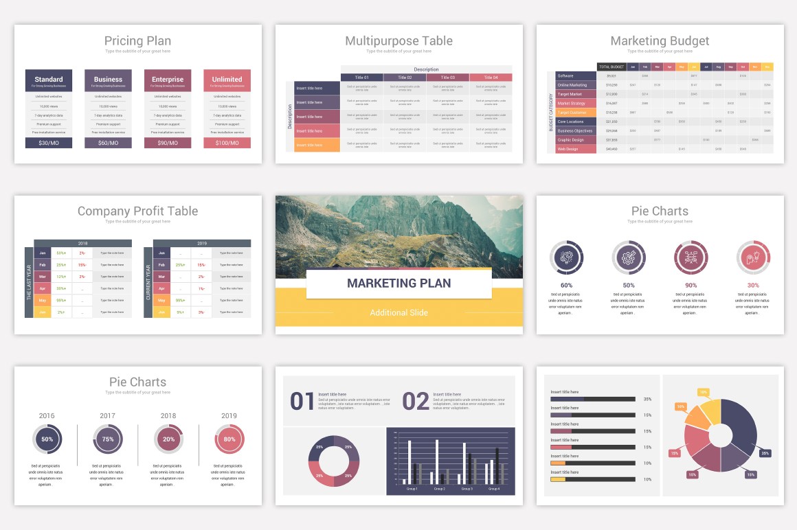 Marketing Plan PowerPoint Template | Nulivo Market