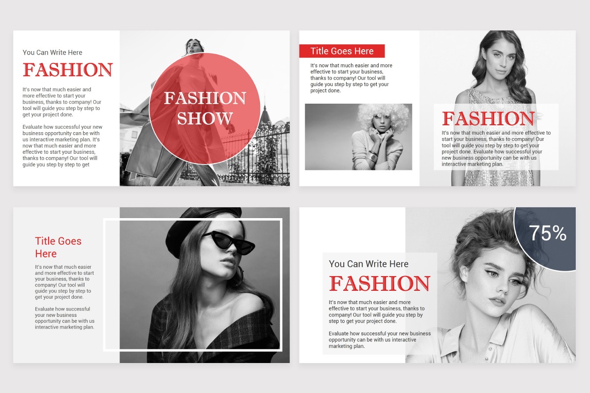 Fashion PowerPoint Template Nulivo Market