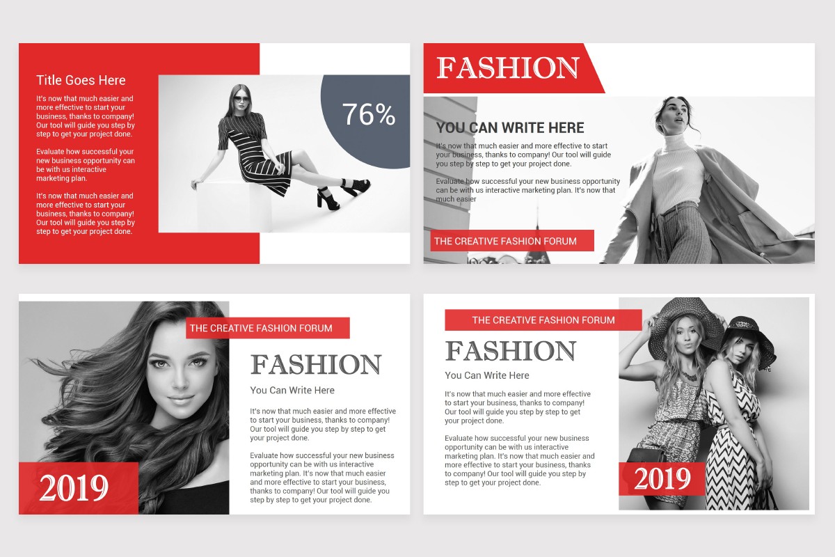 Fashion PowerPoint Template Nulivo Market