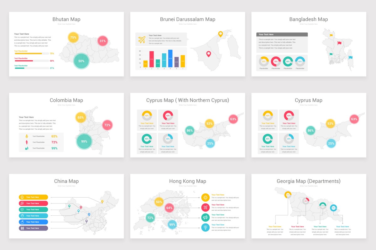 World Maps Google Slides Template Nulivo Market