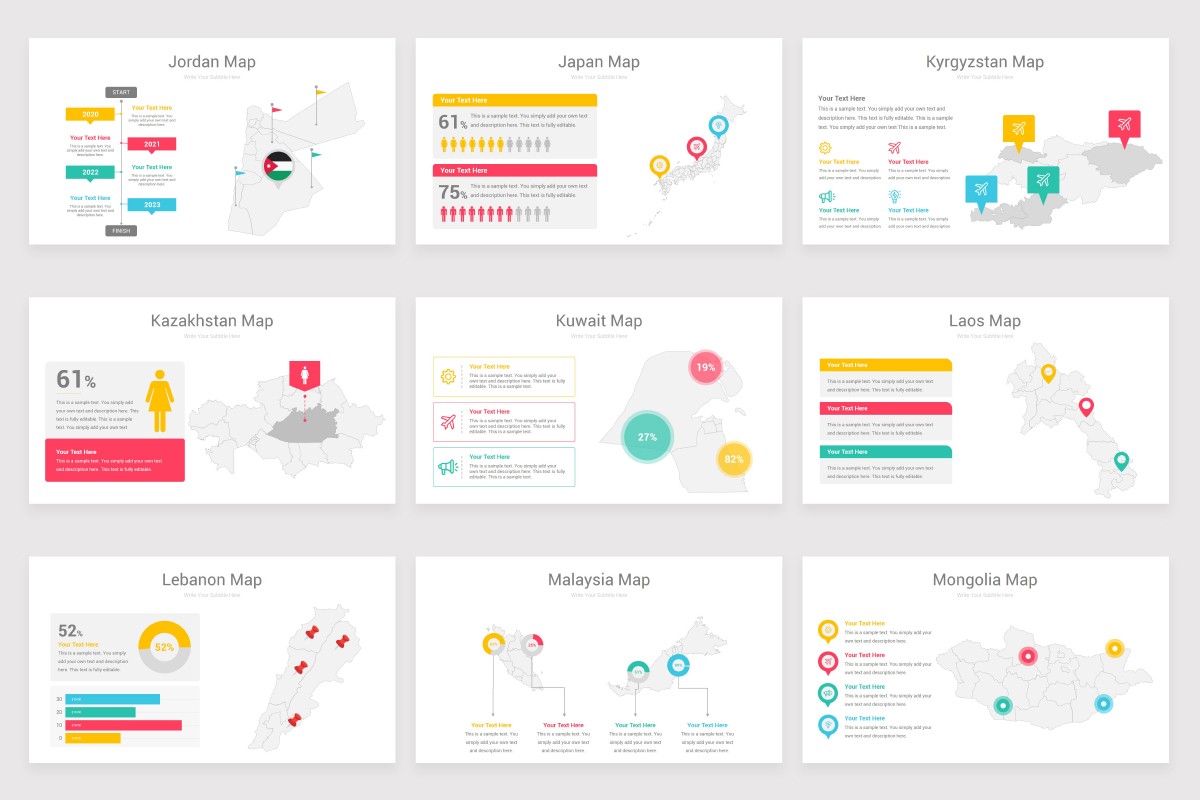 World Maps Google Slides Template Nulivo Market