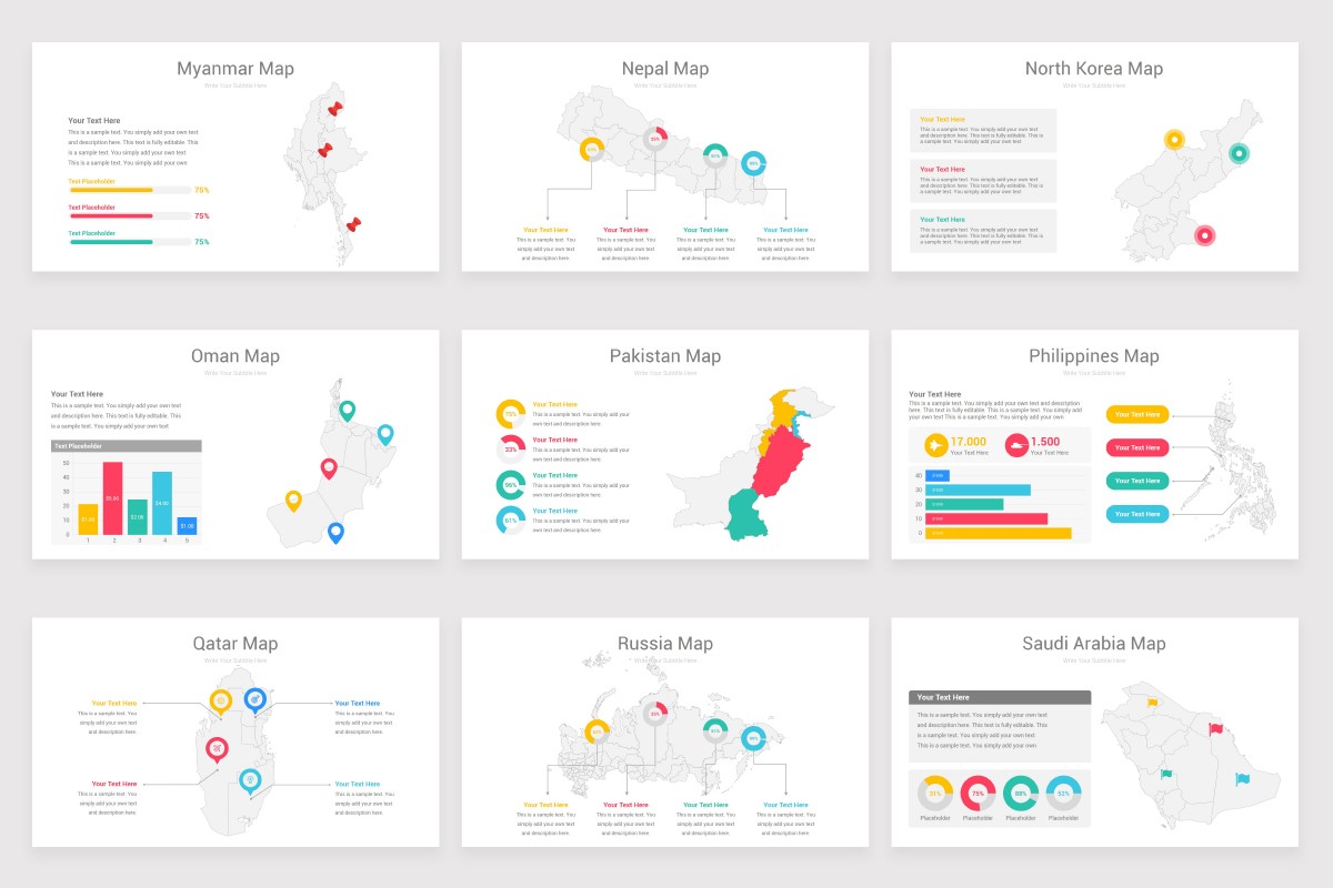 World Maps Google Slides Template Nulivo Market