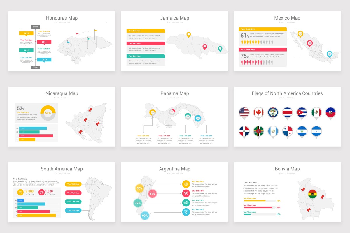 World Maps Google Slides Template Nulivo Market