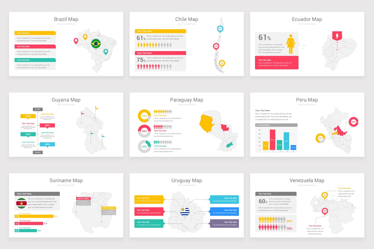 World Maps Google Slides Template Nulivo Market