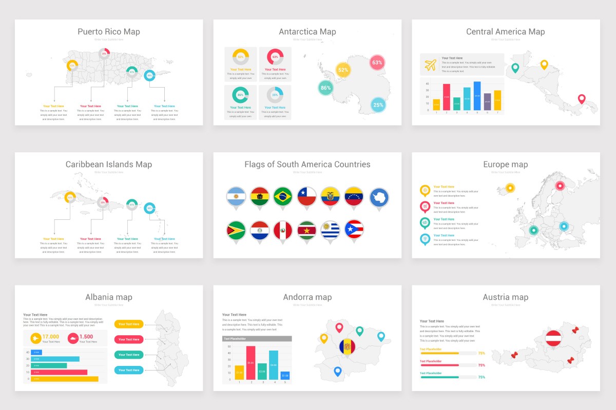 World Maps Google Slides Template Nulivo Market