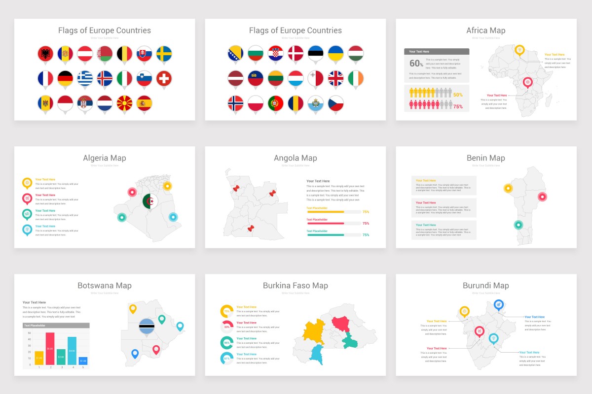 World Maps Google Slides Template Nulivo Market