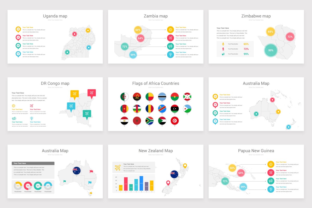 World Maps Google Slides Template Nulivo Market