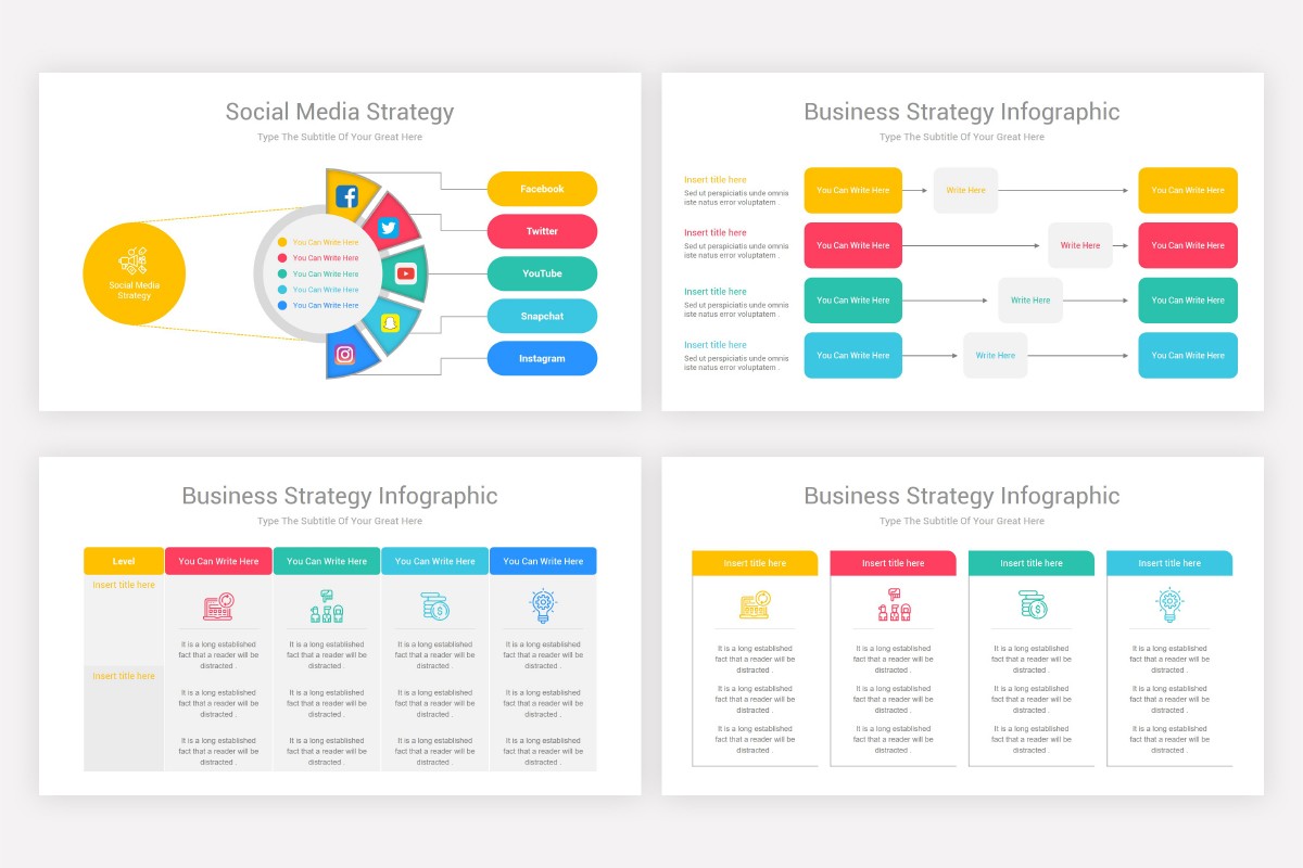 Strategy Infographics Keynote Template Diagram | Nulivo Market