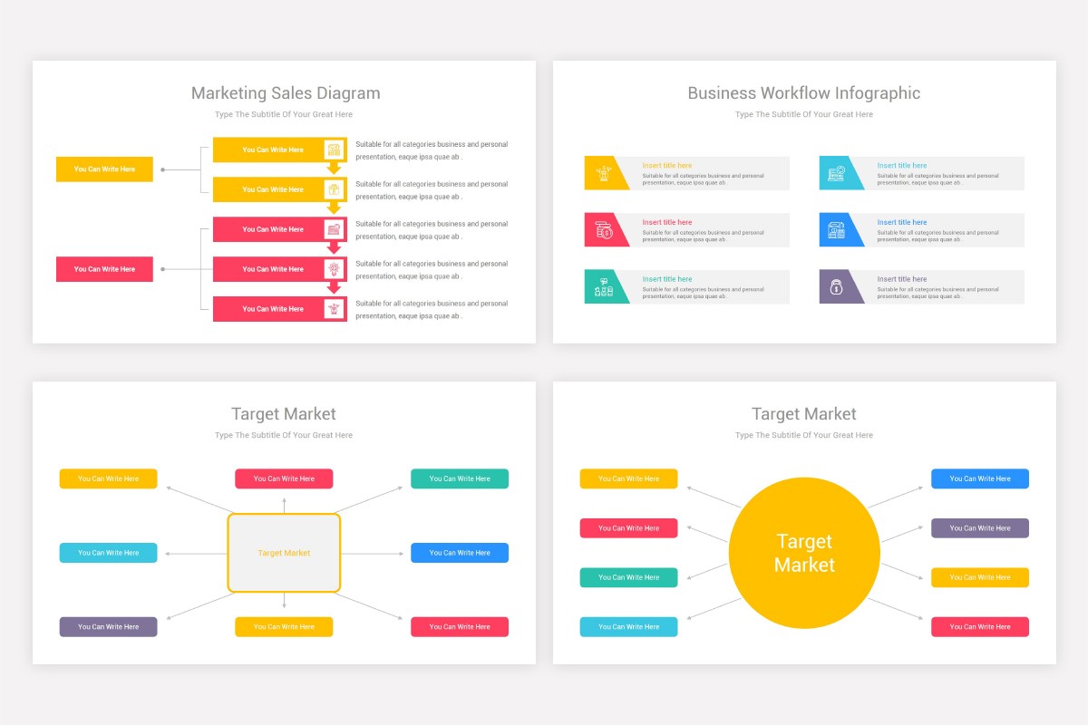 Marketing Charts and Diagrams Keynote Template | Nulivo Market