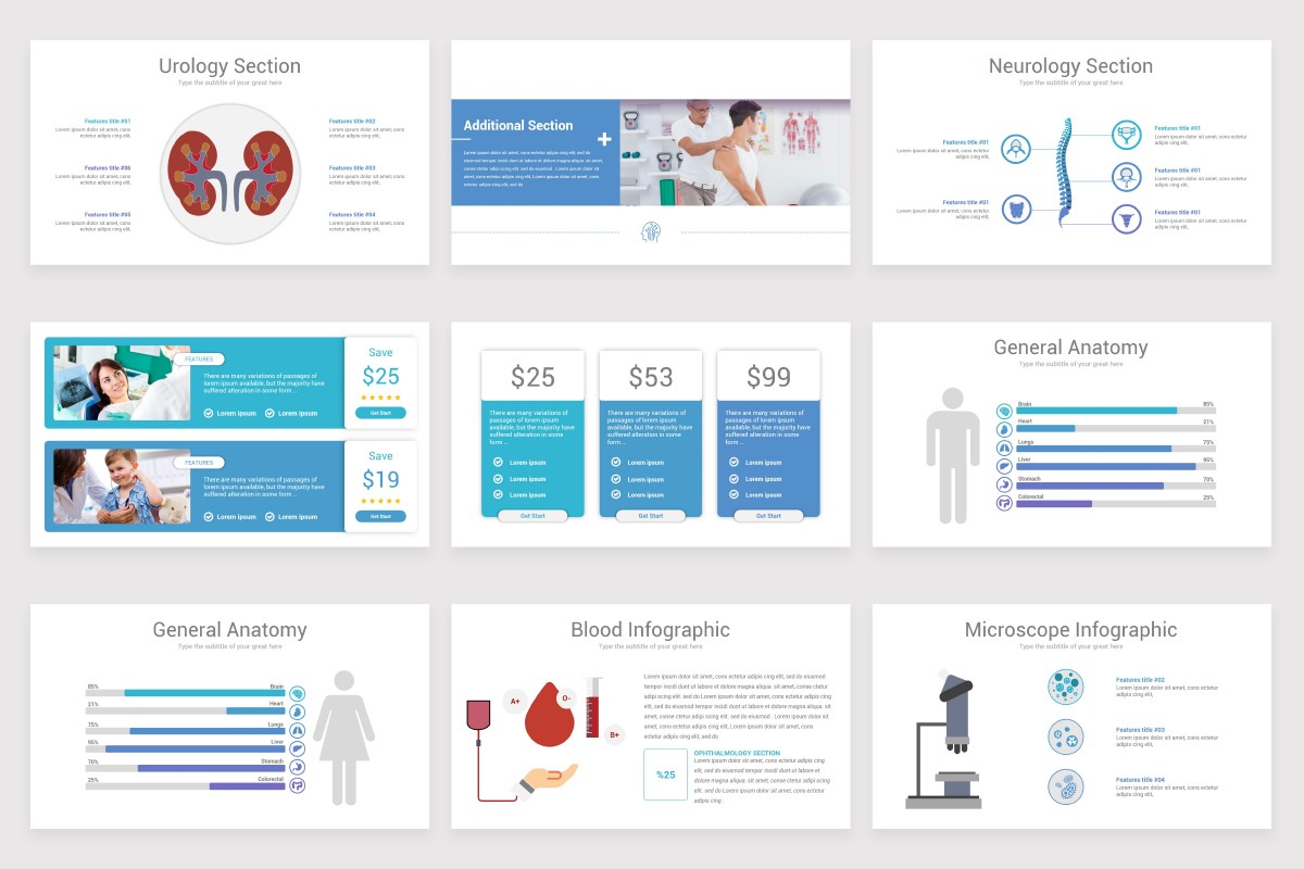 Medical and Health Google Slides template for presentation Nulivo Market